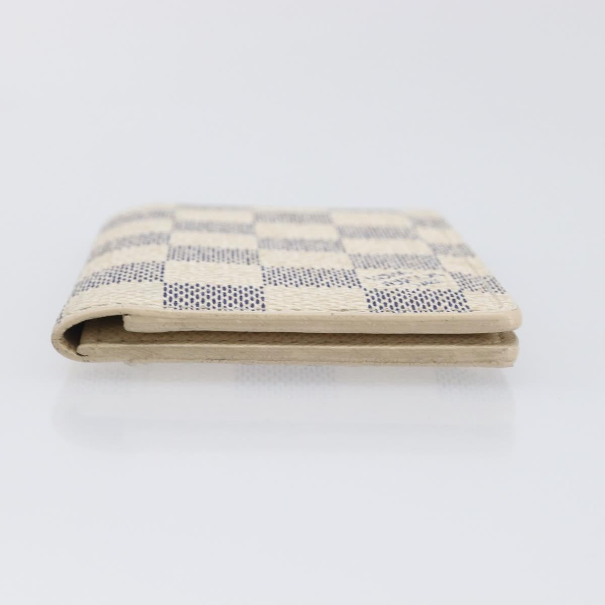 LOUIS VUITTON Damier Azur Organizer Dupoch Card Case N61727 LV Auth yk20757A