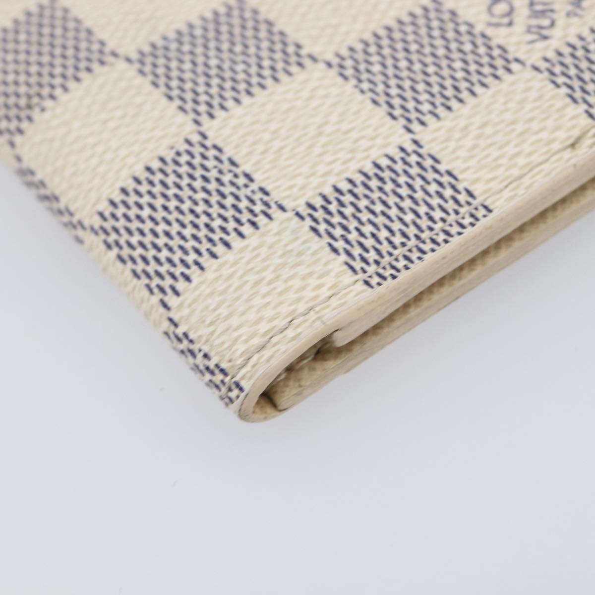 LOUIS VUITTON Damier Azur Organizer Dupoch Card Case N61727 LV Auth yk20757A