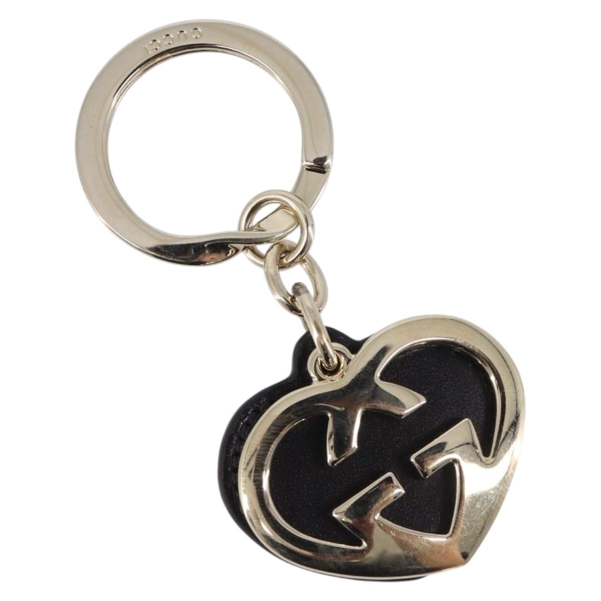 GUCCI Lovely Key Ring metal Gold Auth yk20761M