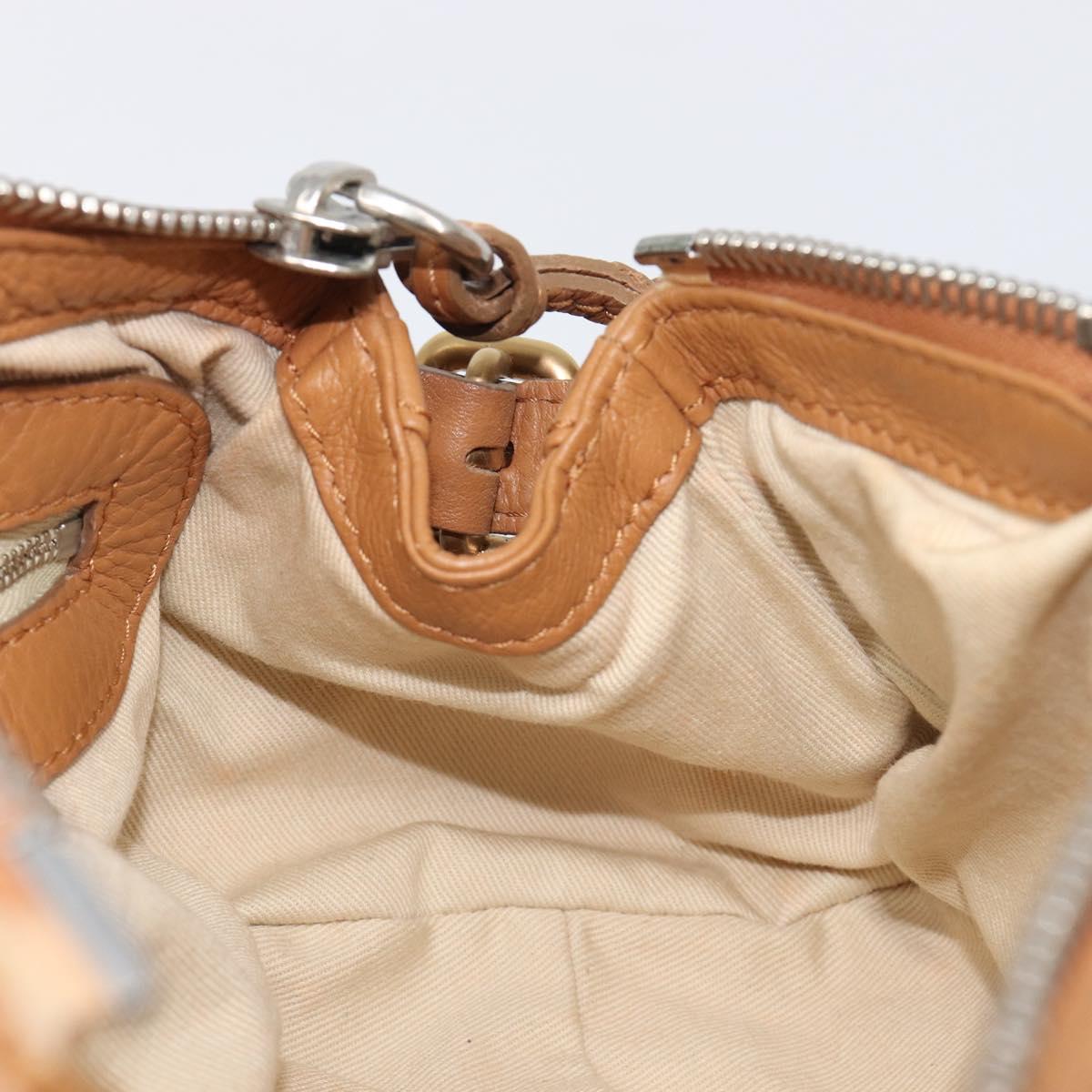 Chloe Mini Paddington Hand Bag Leather Brown Silver gold Auth yk20764V