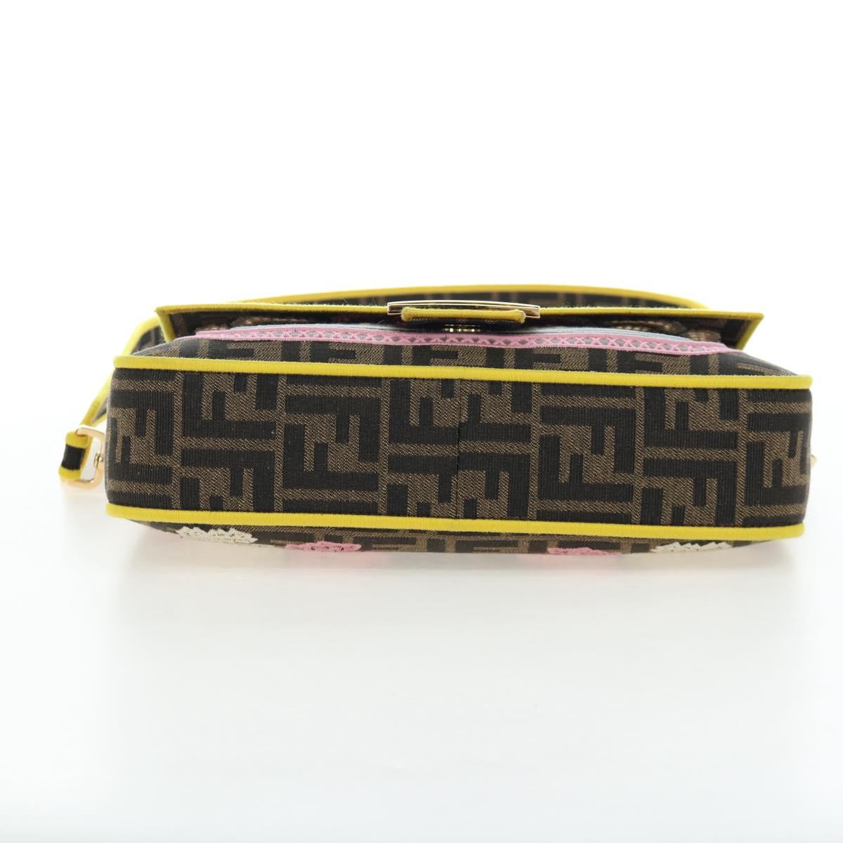 FENDI Zucca Canvas Mamma Baguette Embroidered Multicolor 8BR600 Auth yk20772SAM