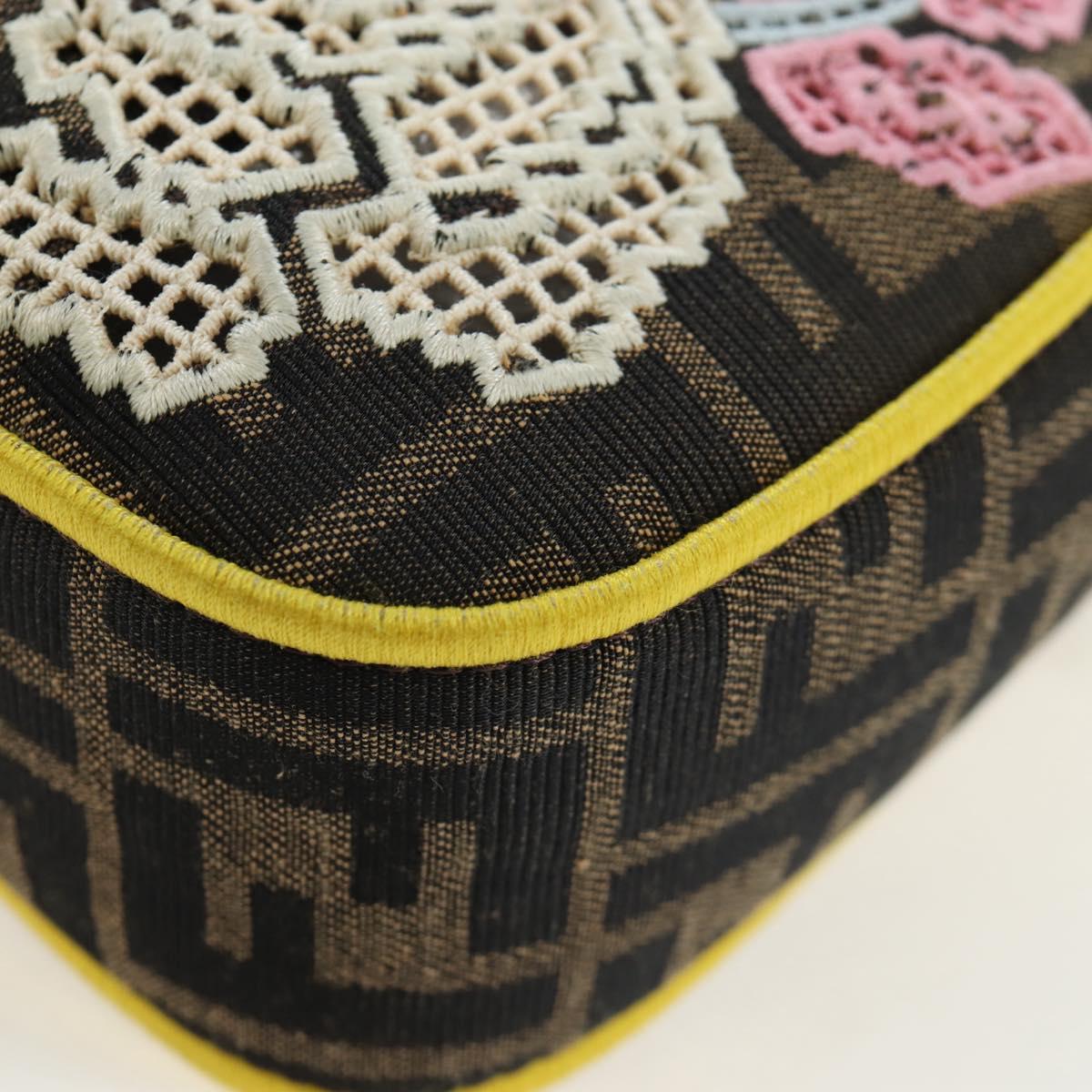 FENDI Zucca Canvas Mamma Baguette Embroidered Multicolor 8BR600 Auth yk20772SAM