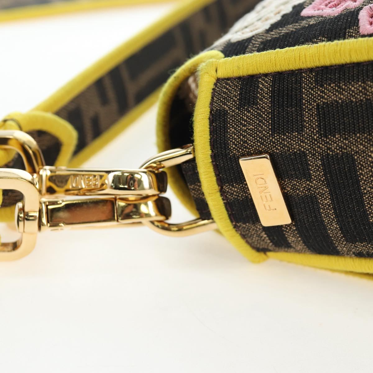 FENDI Zucca Canvas Mamma Baguette Embroidered Multicolor 8BR600 Auth yk20772SAM