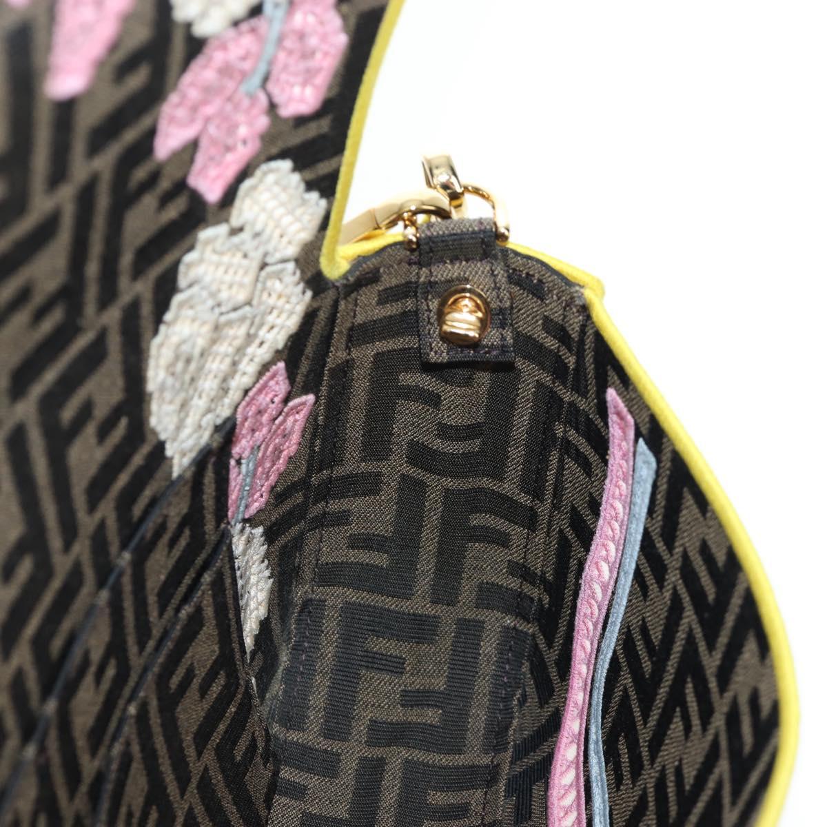 FENDI Zucca Canvas Mamma Baguette Embroidered Multicolor 8BR600 Auth yk20772SAM