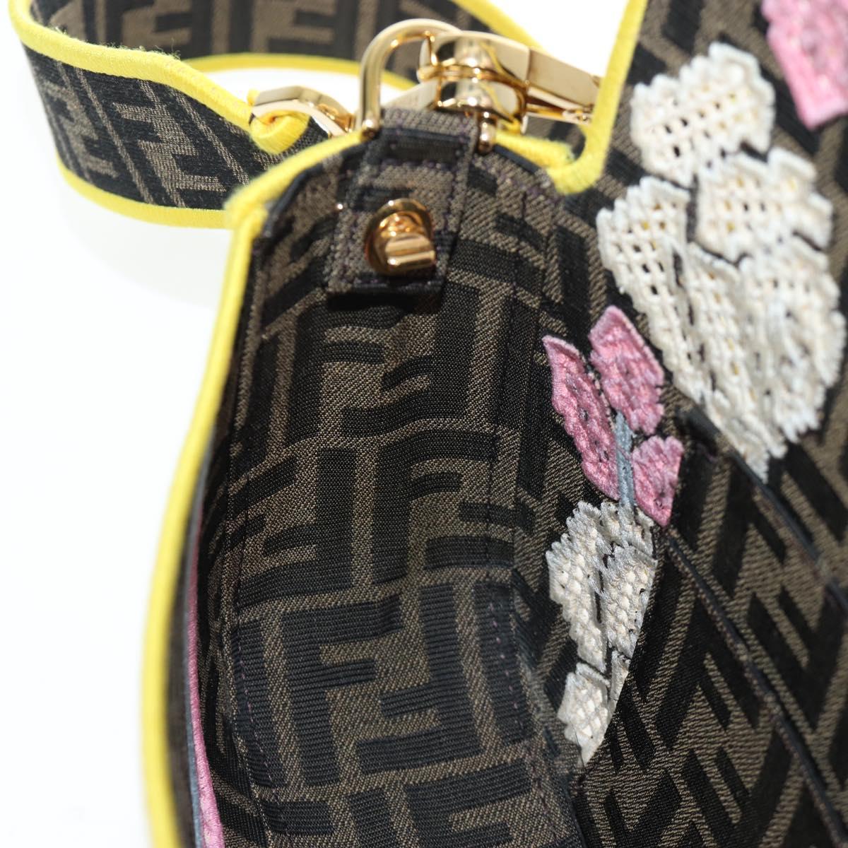 FENDI Zucca Canvas Mamma Baguette Embroidered Multicolor 8BR600 Auth yk20772SAM
