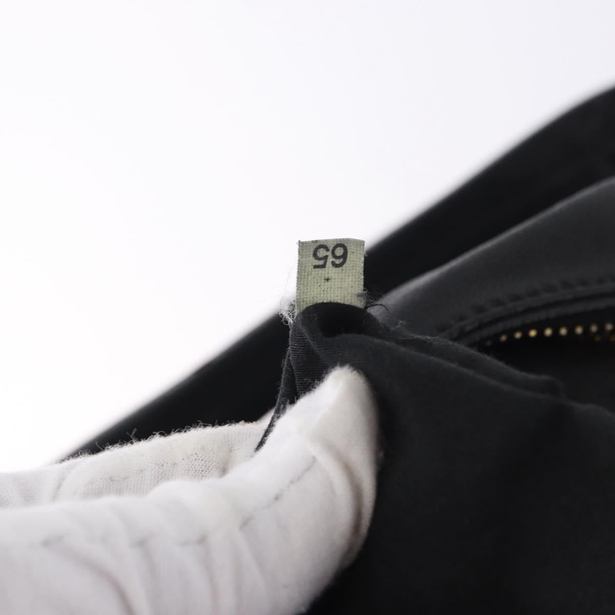Miu Miu Shoulder Bag Leather Black Gold Auth yk20777M