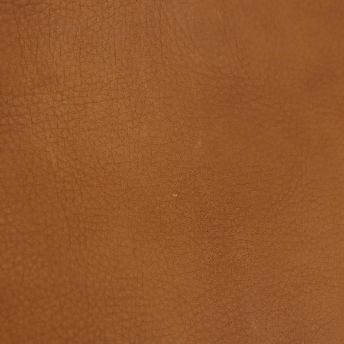 FENDI Selleria Mamma Baguette Shoulder Bag Leather Brown Silver Auth yk20788SAM
