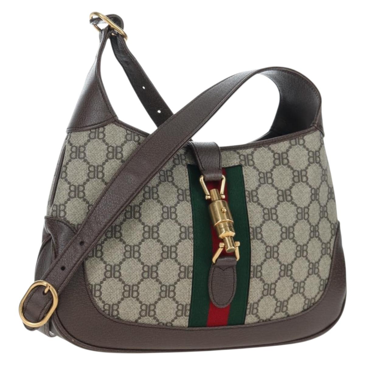 BALENCIAGA BB Monogram Jackie GUCCI collaboration PVC 680118 Auth yk20804SAM