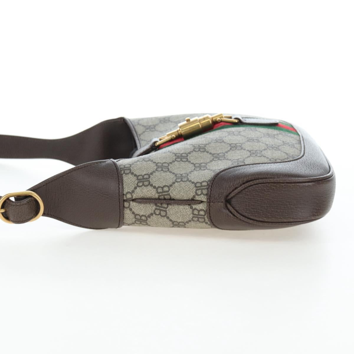 BALENCIAGA BB Monogram Jackie GUCCI collaboration PVC 680118 Auth yk20804SAM