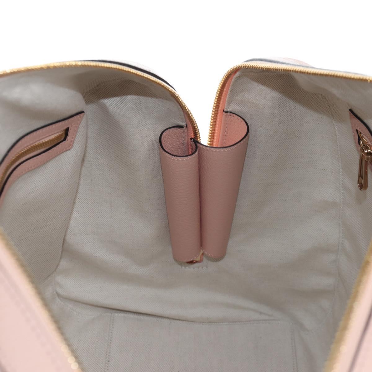GUCCI GG Supreme Boston Bag PVC 2way Pink Gold 811486 Auth yk20816SAV