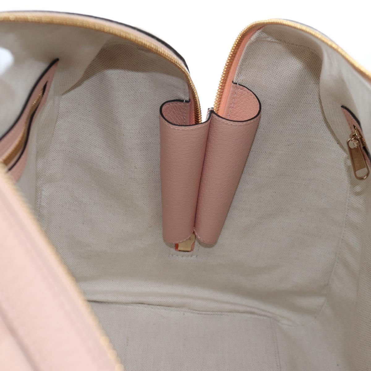 GUCCI GG Supreme Boston Bag PVC 2way Pink Gold 811486 Auth yk20816SAV