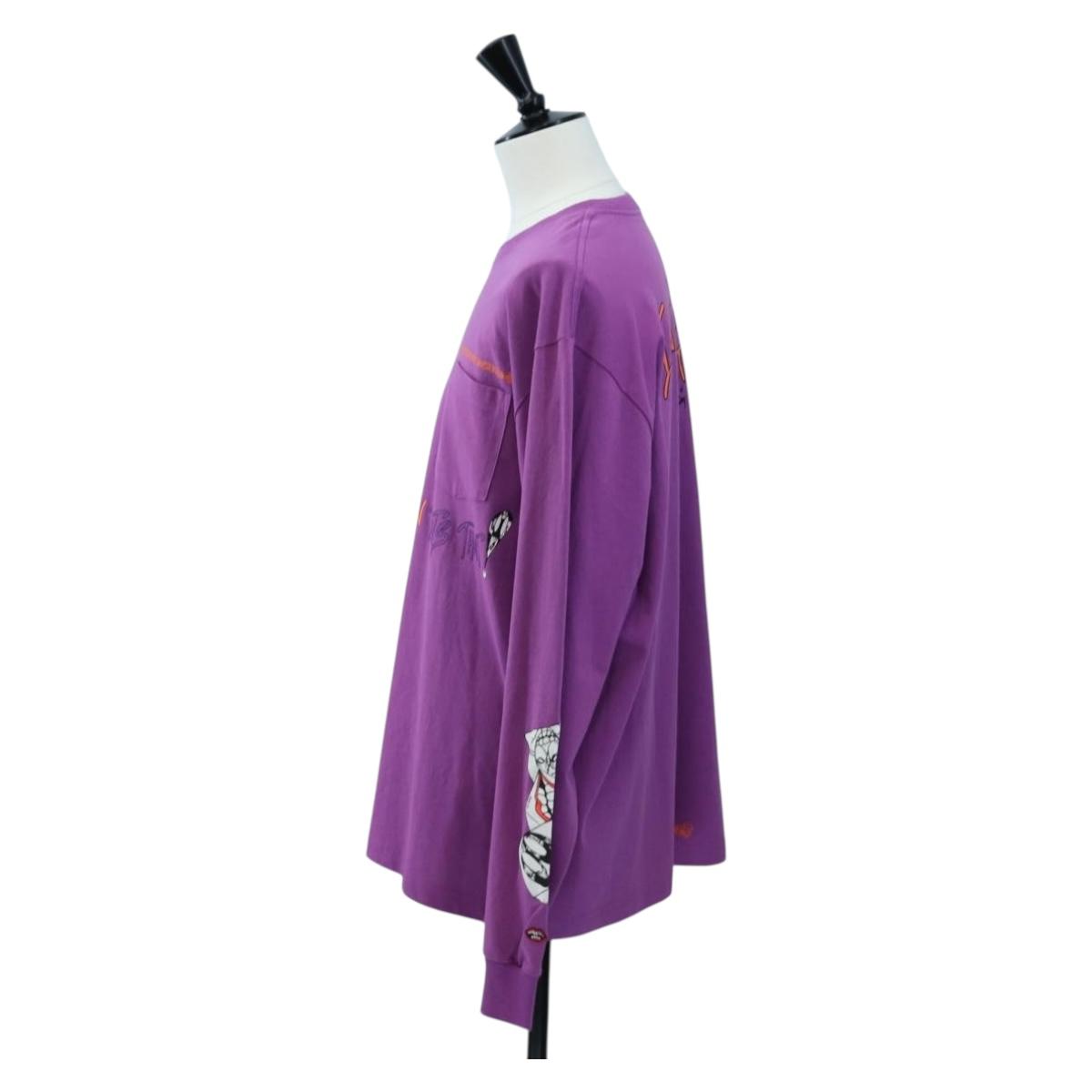 Chrome Hearts Long-sleeved T-shirt cotton Purple Auth yk20818M