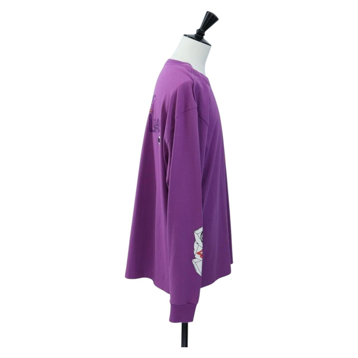 Chrome Hearts Long-sleeved T-shirt cotton Purple Auth yk20818M