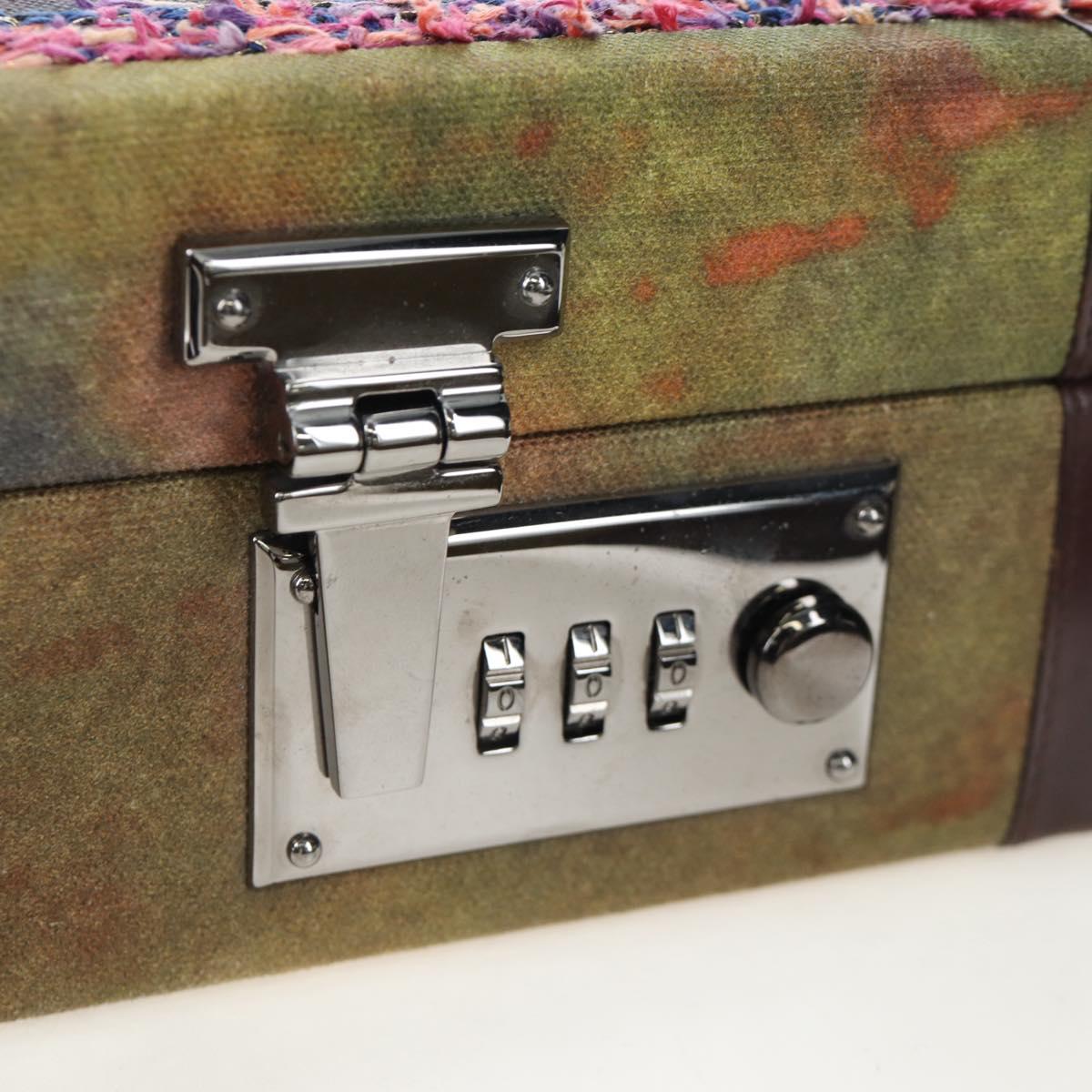 CHANEL Embroidery Graffiti 2015 On The Pavement Attache Case 2way Auth yk20849SM