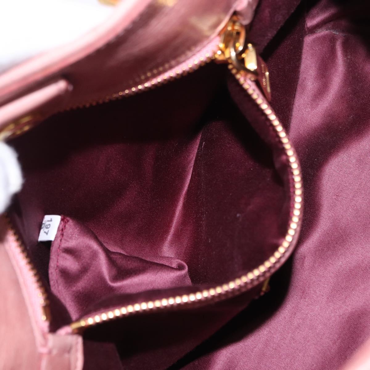 Miu Miu Hand Bag Leather 2way Pink Gold Auth yk20856V