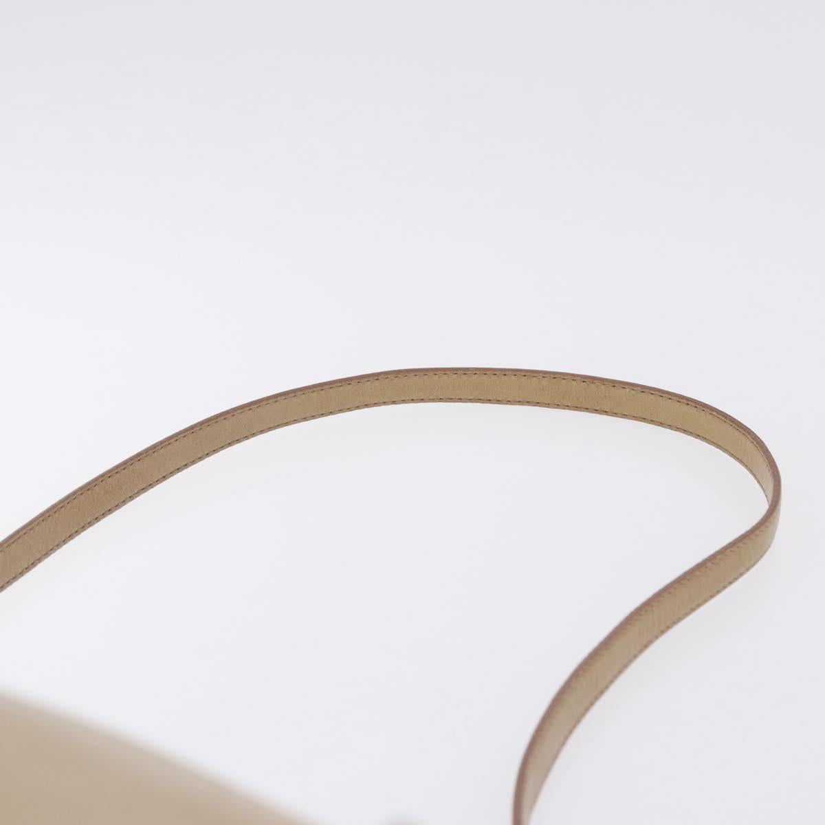 Miu Miu Hand Bag Leather 2way Beige Gold Auth yk20865A
