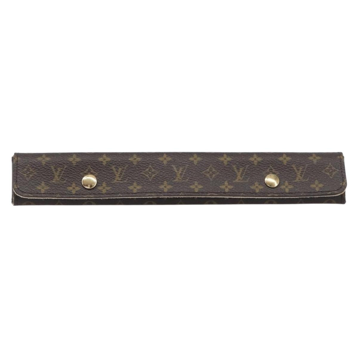 LOUIS VUITTON Monogram Jewelry Case Jewelry Box LV Auth yk20868