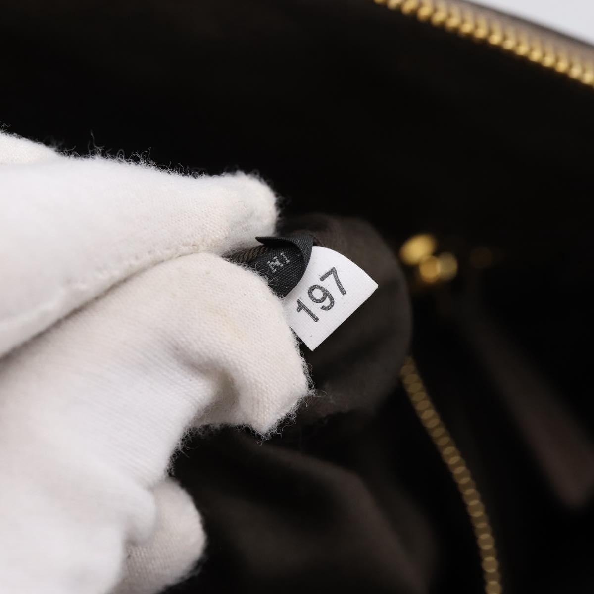 Miu Miu Hand Bag Leather 2way Gray Gold Auth yk20871M