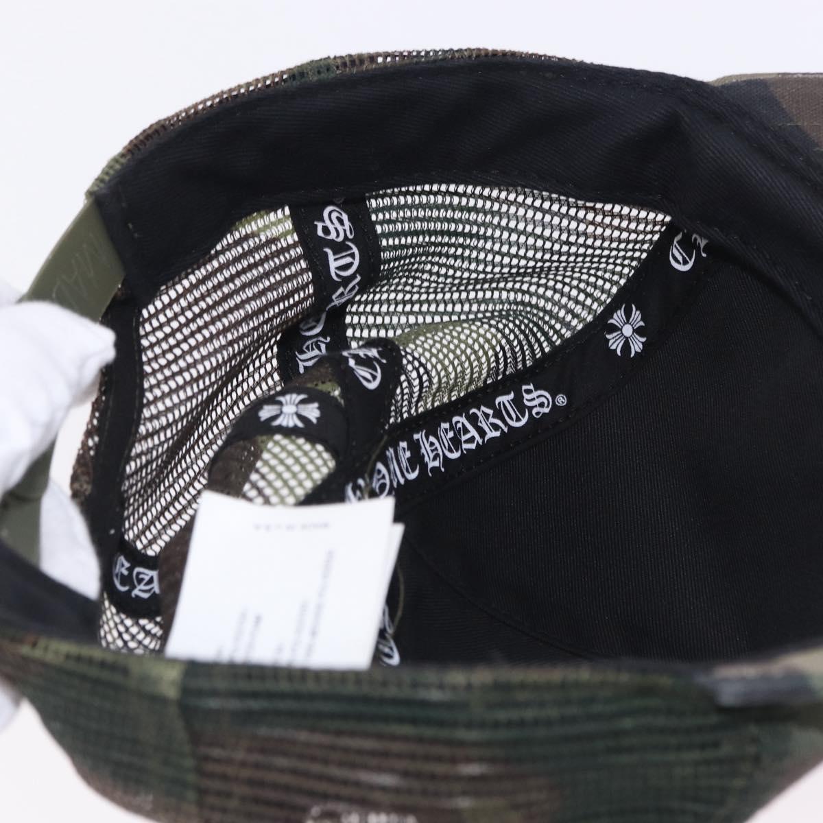 Chrome Hearts Camouflage Cap Cotton Khaki Auth yk20876M