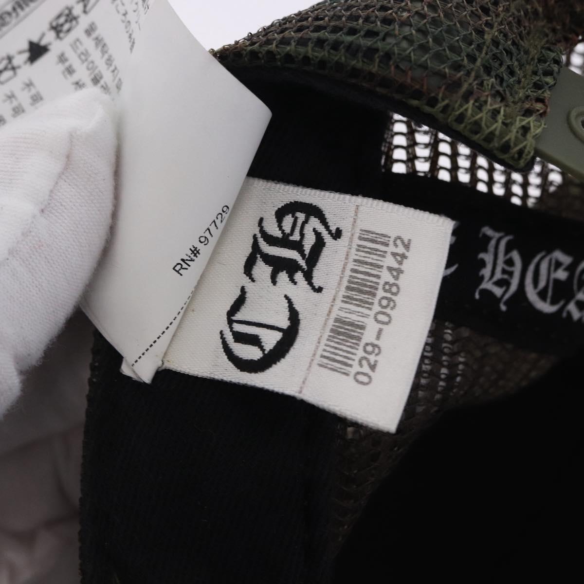 Chrome Hearts Camouflage Cap Cotton Khaki Auth yk20876M
