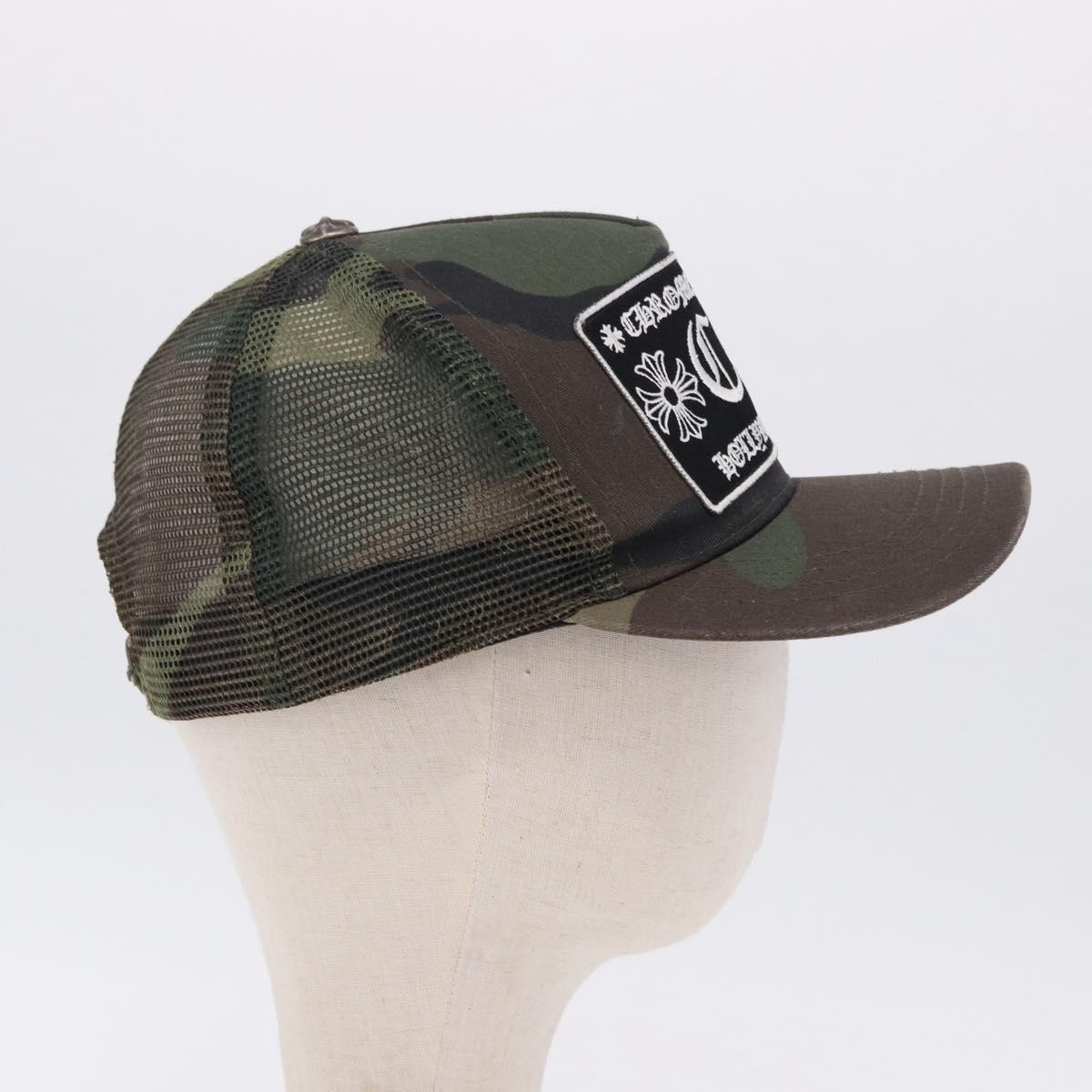 Chrome Hearts Camouflage Cap Cotton Khaki Auth yk20876M