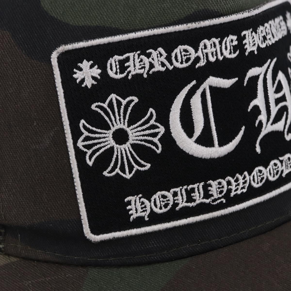 Chrome Hearts Camouflage Cap Cotton Khaki Auth yk20876M