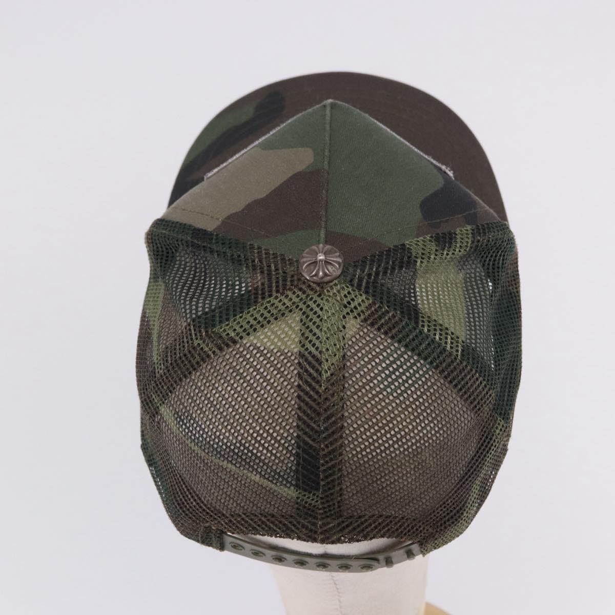 Chrome Hearts Camouflage Cap Cotton Khaki Auth yk20876M