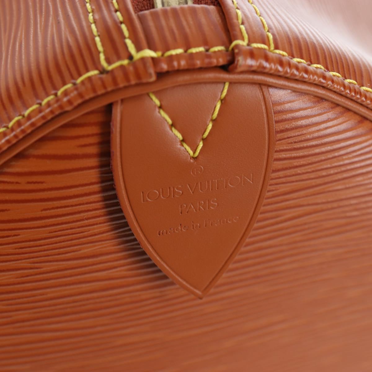 LOUIS VUITTON Epi Keepall 45 Boston Bag Brown M42978 LV Auth yk20878SAV