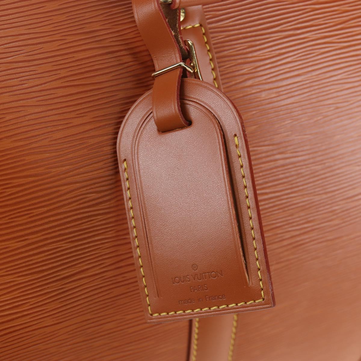 LOUIS VUITTON Epi Keepall 45 Boston Bag Brown M42978 LV Auth yk20878SAV