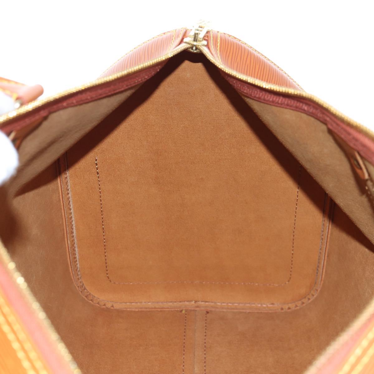 LOUIS VUITTON Epi Keepall 45 Boston Bag Brown M42978 LV Auth yk20878SAV
