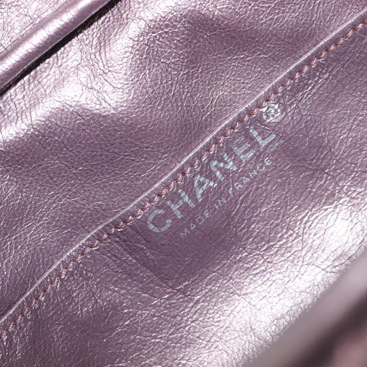 CHANEL 2.55 Matelasse Chain Shoulder Bag Leather Pink Silver CC Auth yk20882V