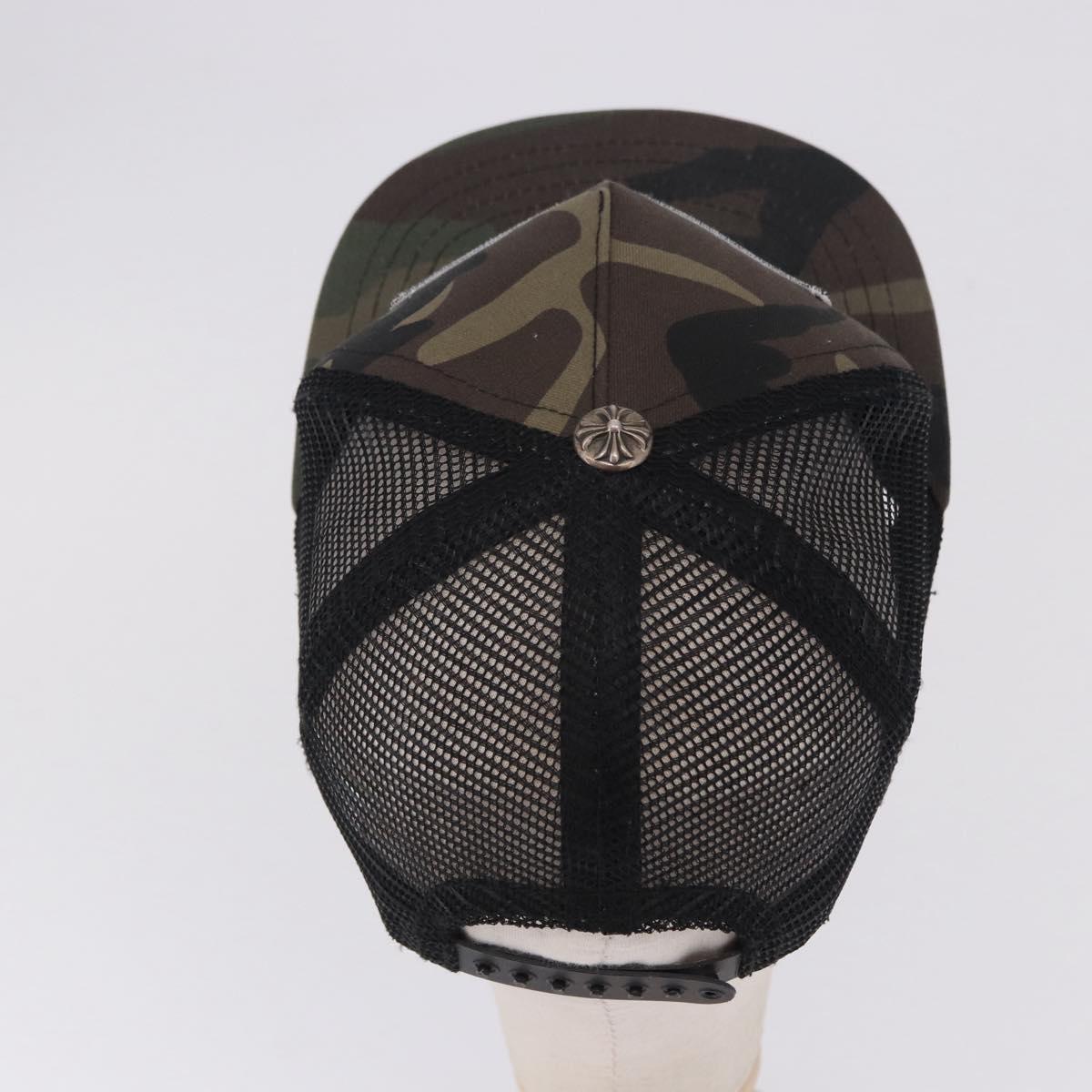 Chrome Hearts Camouflage Cap Cotton Black Auth yk20884M