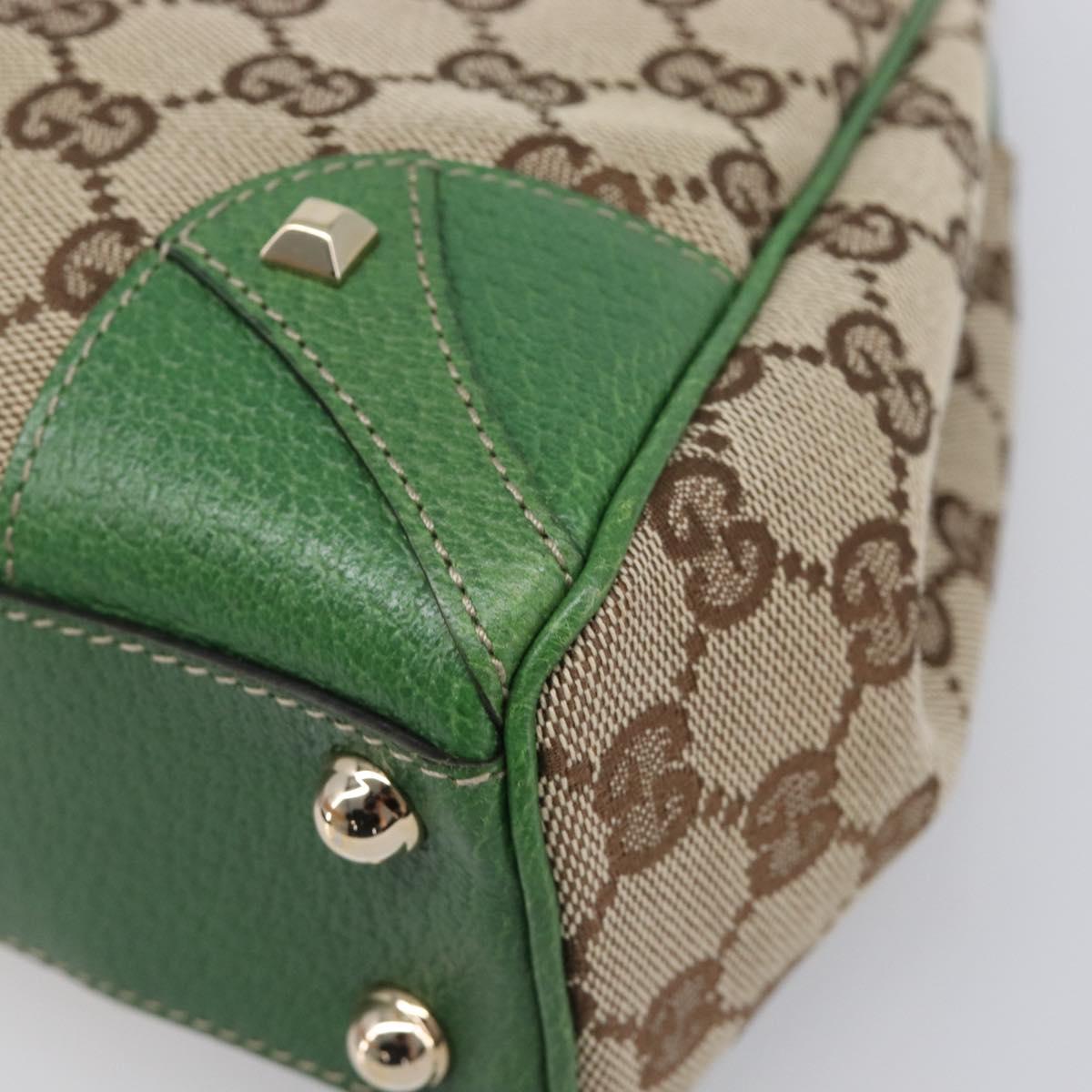 GUCCI GG Canvas Jackie Hand Bag Beige Gold 124409 Auth yk20885SAV