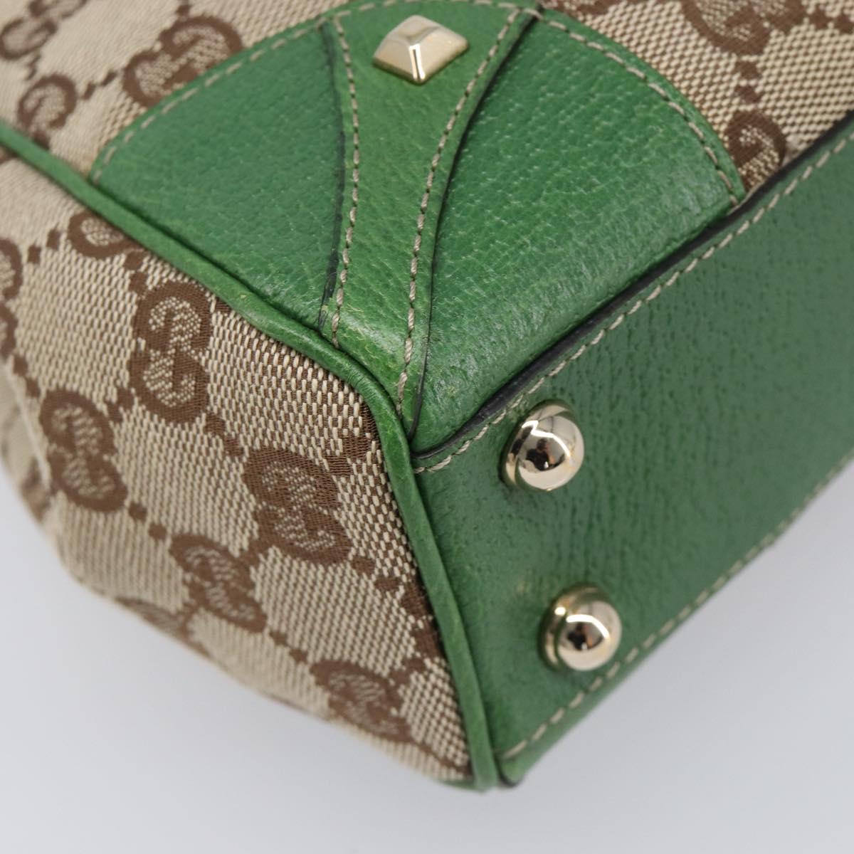 GUCCI GG Canvas Jackie Hand Bag Beige Gold 124409 Auth yk20885SAV