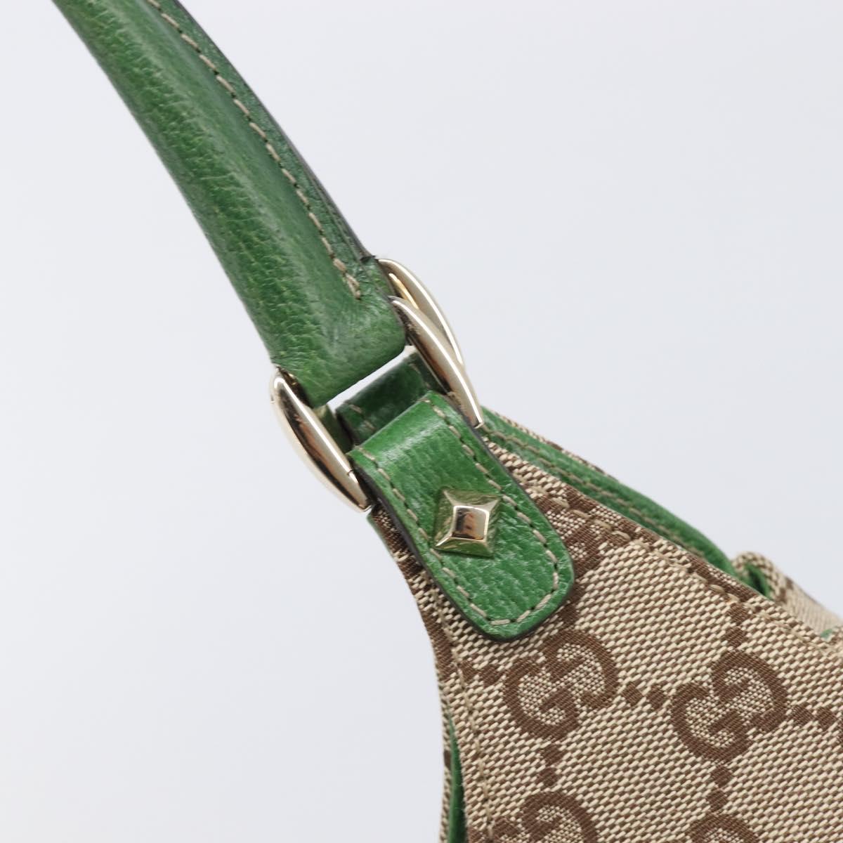 GUCCI GG Canvas Jackie Hand Bag Beige Gold 124409 Auth yk20885SAV