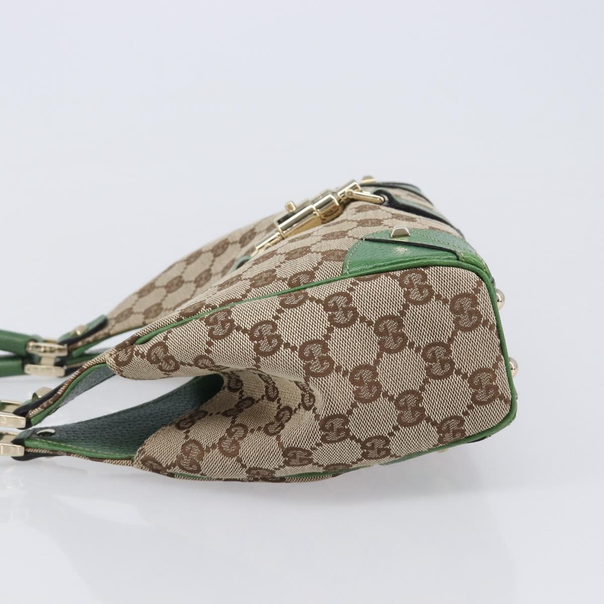 GUCCI GG Canvas Jackie Hand Bag Beige Gold 124409 Auth yk20885SAV