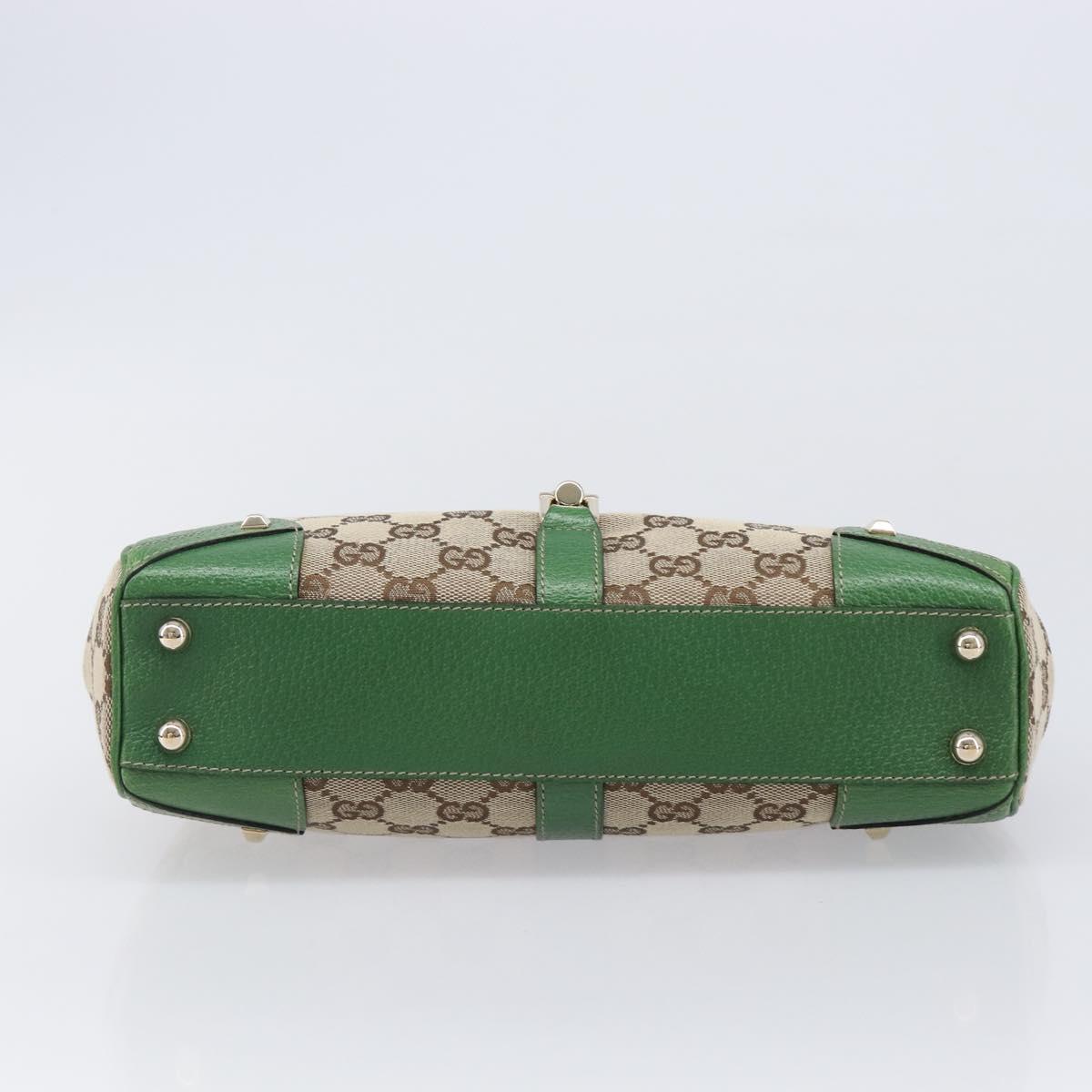 GUCCI GG Canvas Jackie Hand Bag Beige Gold 124409 Auth yk20885SAV