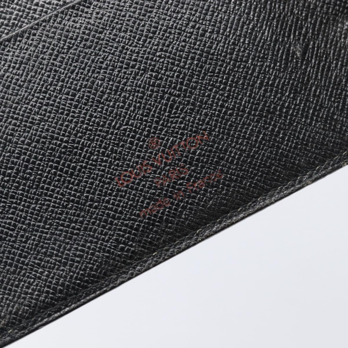 LOUIS VUITTON Epi Agenda MM Day Planner Cover Black R20042 LV Auth yk20889