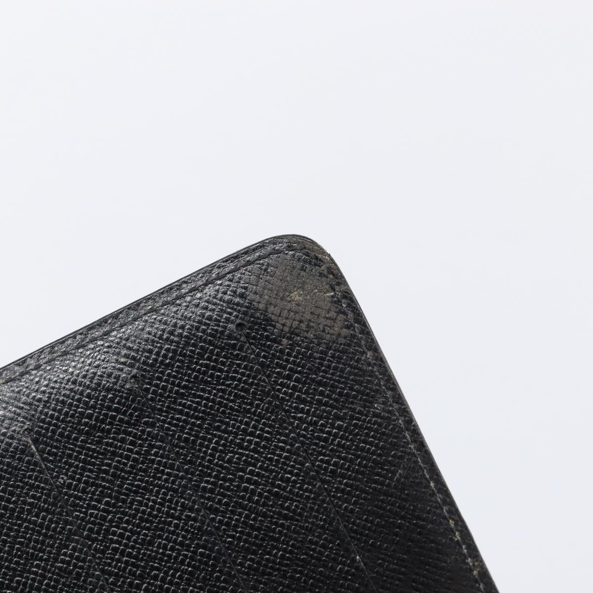 LOUIS VUITTON Epi Agenda MM Day Planner Cover Black R20042 LV Auth yk20889