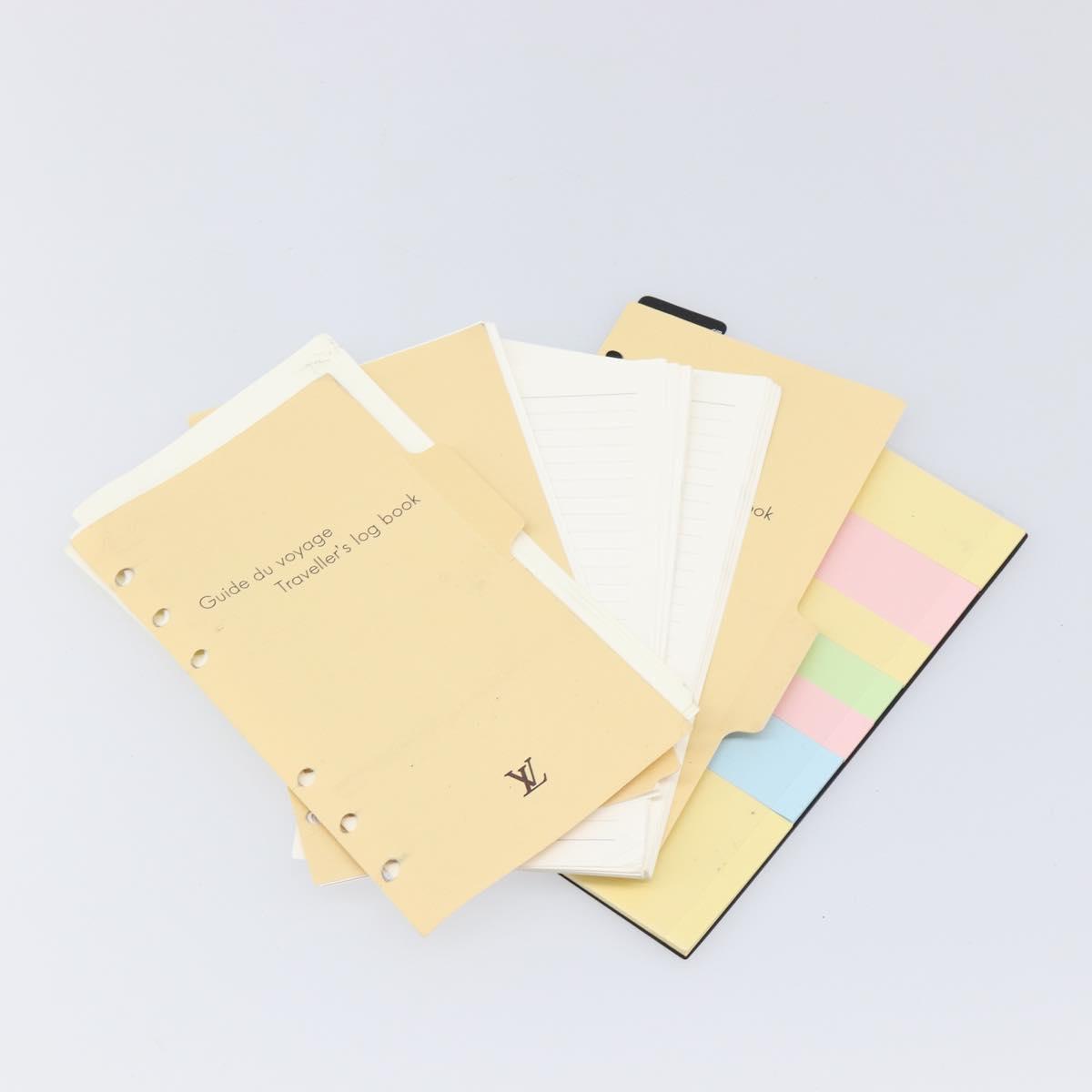 LOUIS VUITTON Epi Agenda MM Day Planner Cover Black R20042 LV Auth yk20889