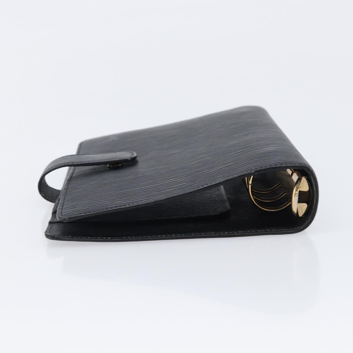 LOUIS VUITTON Epi Agenda MM Day Planner Cover Black R20042 LV Auth yk20889