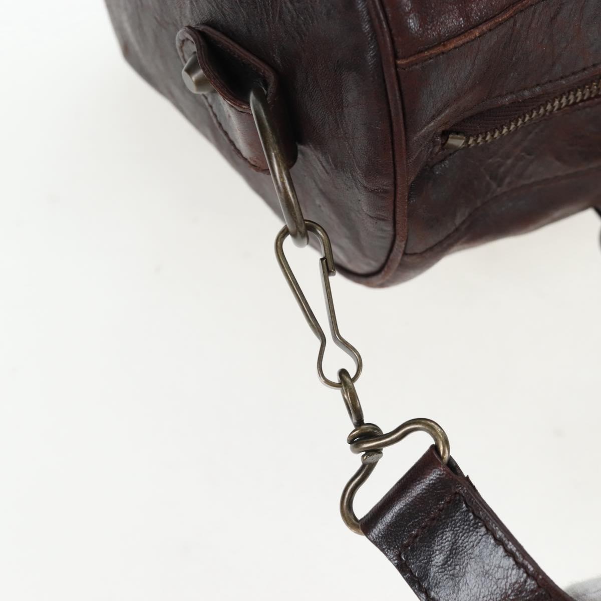 BALENCIAGA The Twiggy Hand Bag Leather 2way Brown 128523 Auth yk20892M