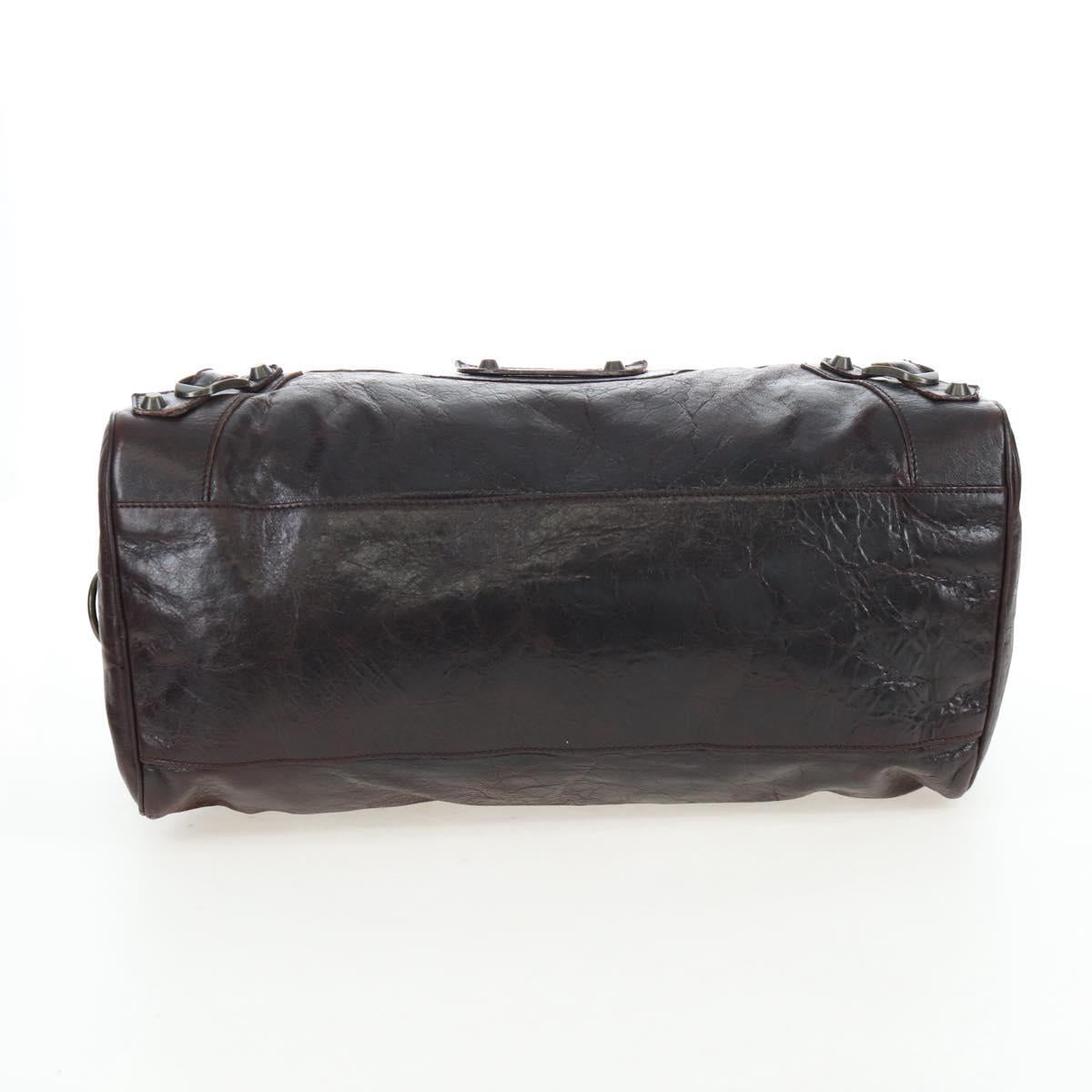BALENCIAGA The Twiggy Hand Bag Leather 2way Brown 128523 Auth yk20892M