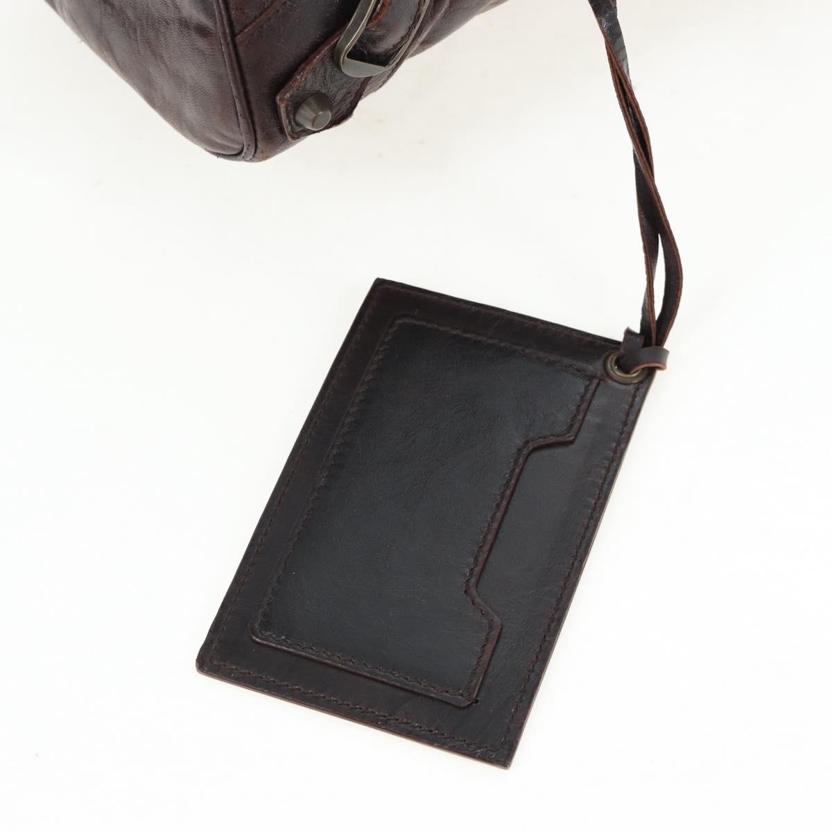 BALENCIAGA The Twiggy Hand Bag Leather 2way Brown 128523 Auth yk20892M
