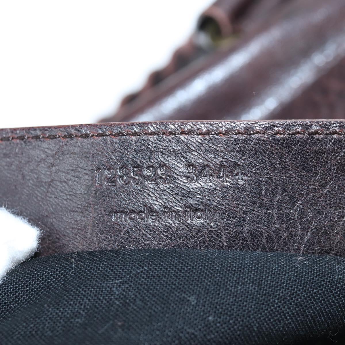 BALENCIAGA The Twiggy Hand Bag Leather 2way Brown 128523 Auth yk20892M