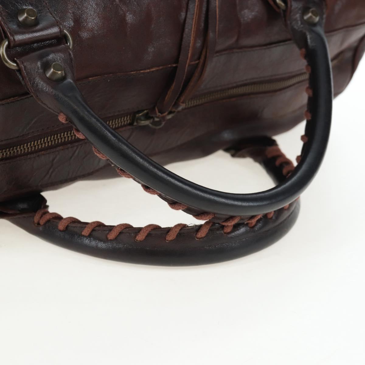 BALENCIAGA The Twiggy Hand Bag Leather 2way Brown 128523 Auth yk20892M