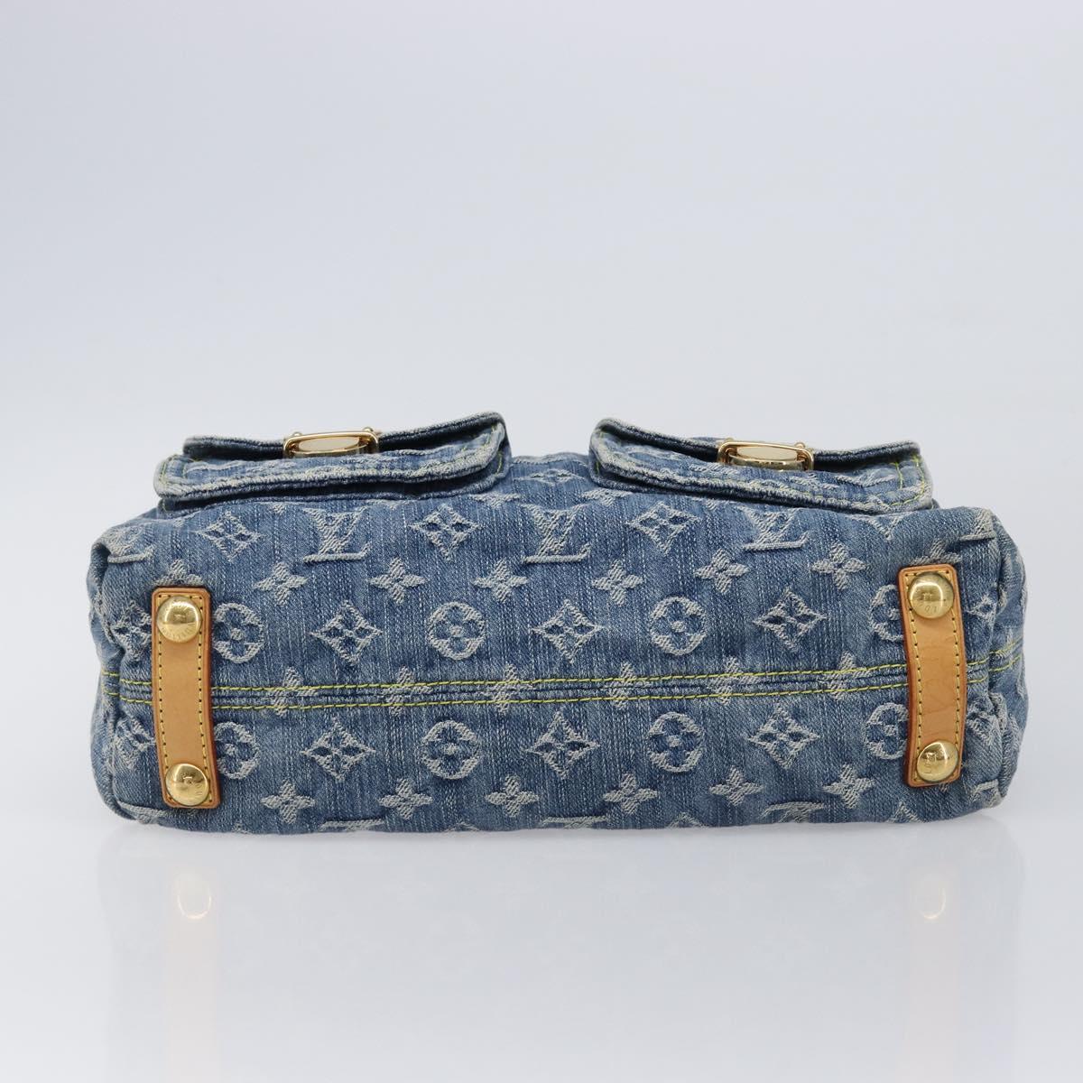 LOUIS VUITTON Monogram Denim Buggy PM Bag Blue M95049 LV Auth yk20900SAV