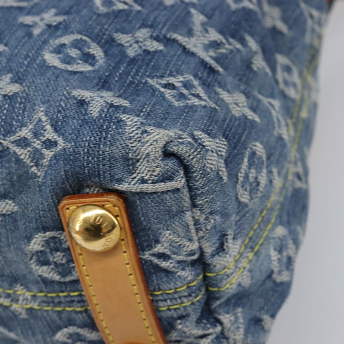 LOUIS VUITTON Monogram Denim Buggy PM Bag Blue M95049 LV Auth yk20900SAV