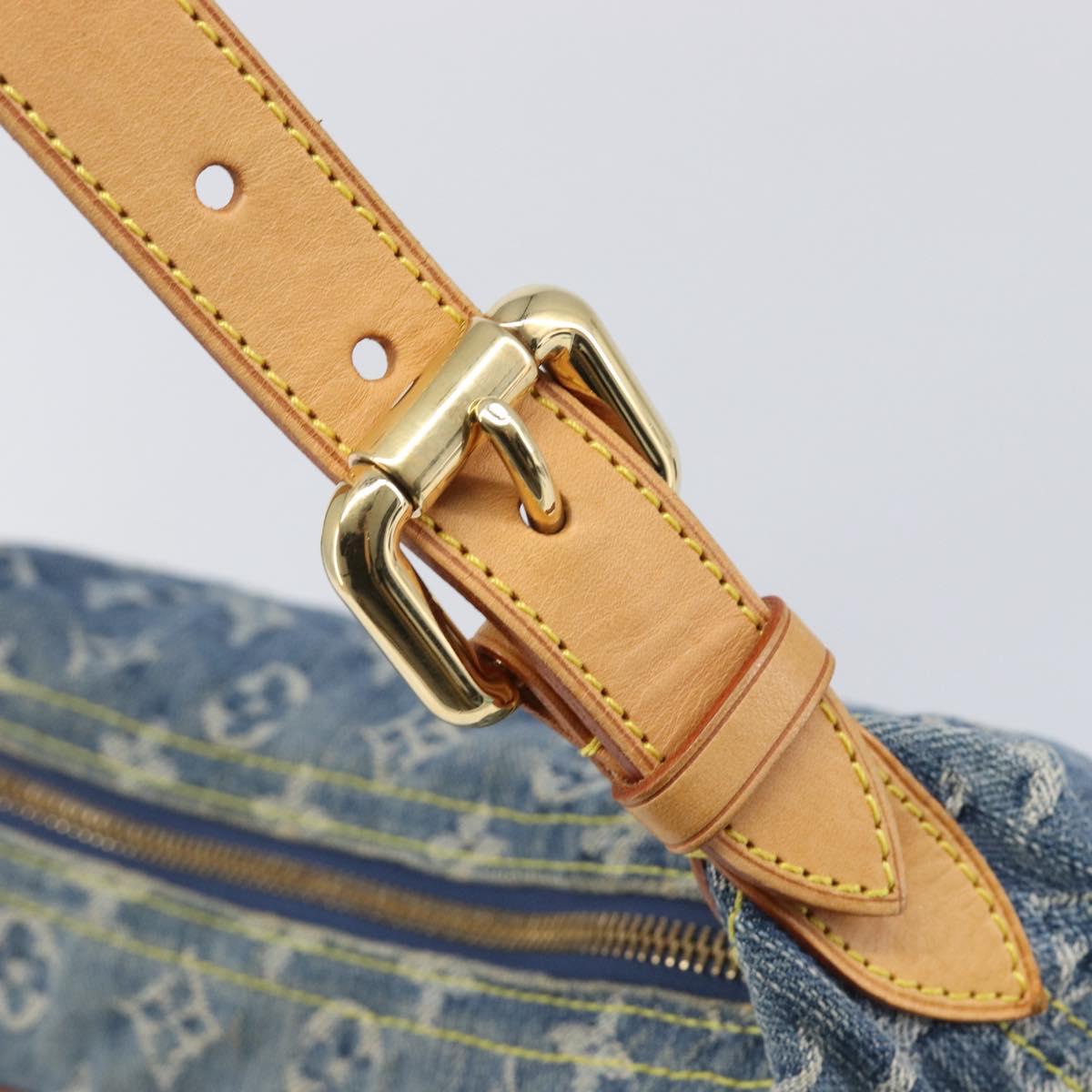 LOUIS VUITTON Monogram Denim Buggy PM Bag Blue M95049 LV Auth yk20900SAV