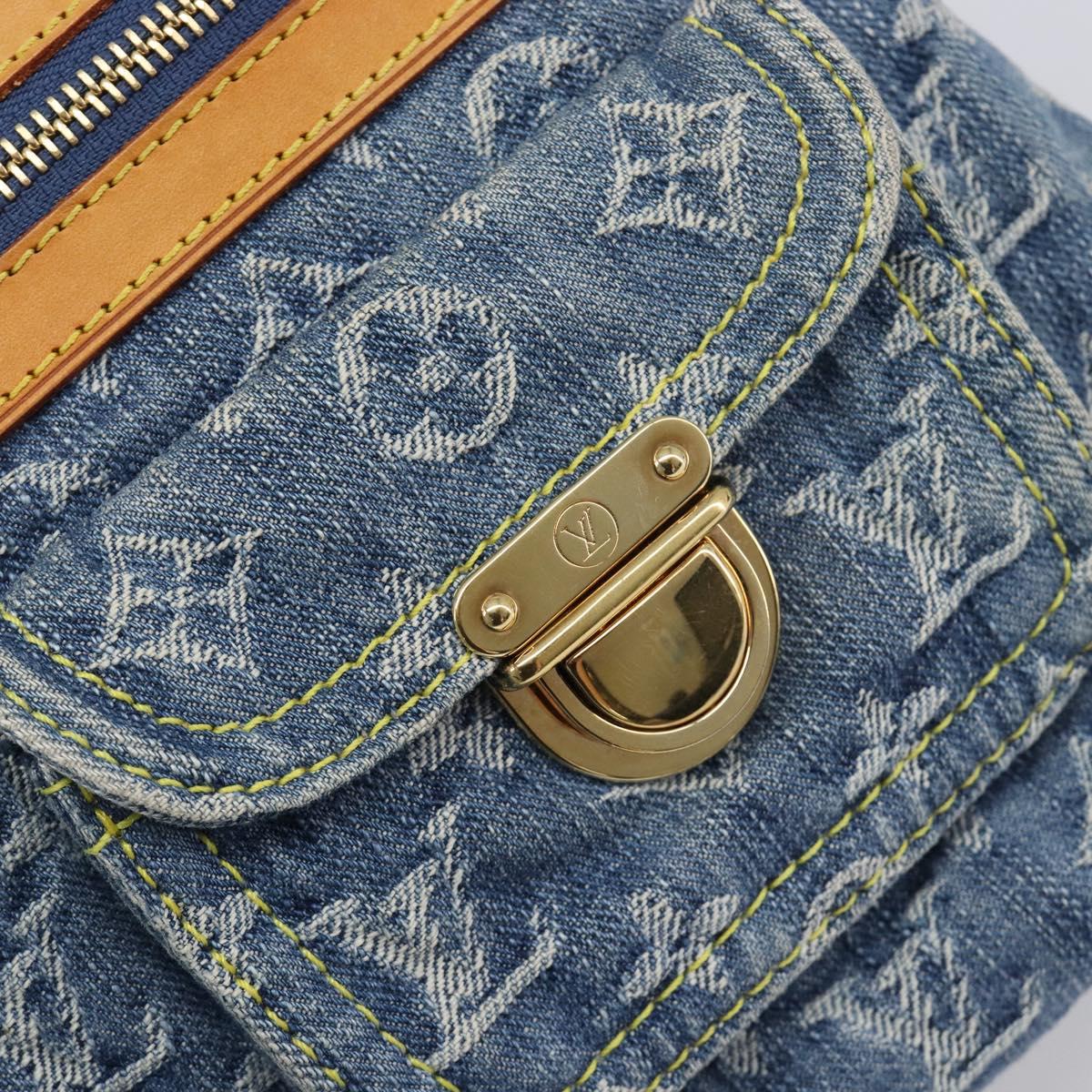 LOUIS VUITTON Monogram Denim Buggy PM Bag Blue M95049 LV Auth yk20900SAV